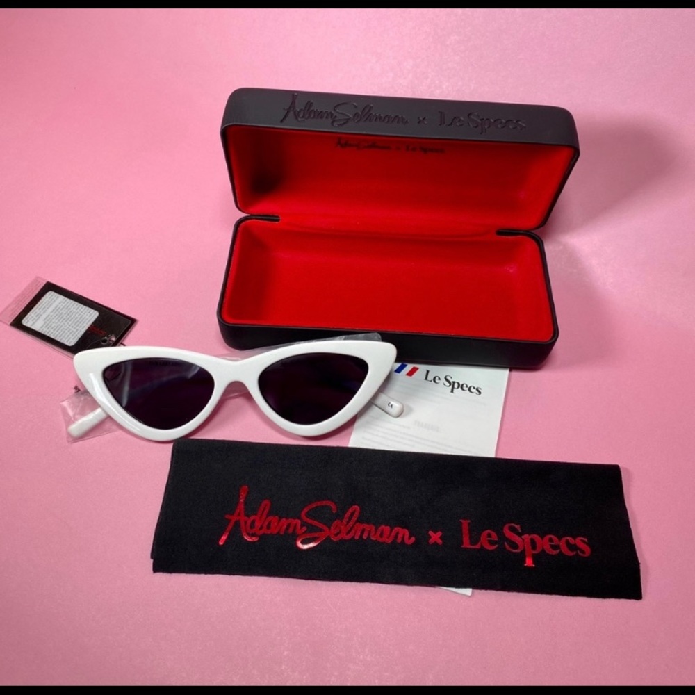 Adam Selman x Le Specs The Last Lolita White NEW